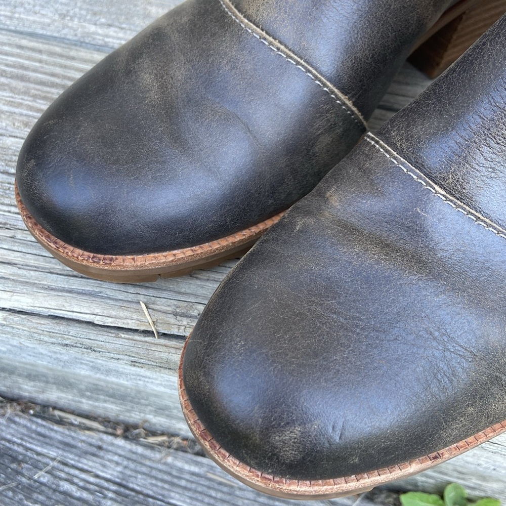 SOREL Cate Waterproof Leather & Suede Stacked Heel Boot Women’s Size 10 - Picture 11 of 14